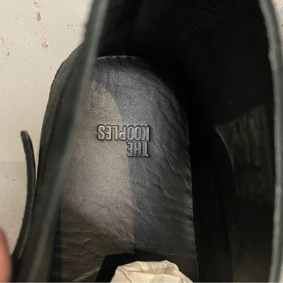 New The Kooples suede leather moccasins black slip ons shoes NIB $475 41 10 - Picture 15 of 16